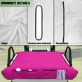 thumbnail image 6 of Bulopur Purple Golf Cart Seat Covers for 2-Person Seats Breathable Golf Cart Seat Towel Blanket with 4 Front Pockets& Nonskid Bottom Fits for EZGO, Yamaha, Club Car, 6 of 8