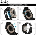 thumbnail image 2 of 2WIN2BUY Apple Watch Band with Case Crystal Cover for iWatch Series 8 Ultra 49mm Rugged Shockproof Sport Band for Apple Watch with Protective Cases, for Men and Women(Black), 2 of 5