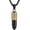 Knight-Gold&Black, variant on Stainless Steel Bullet Head Cremation Memorial Urn for Ashes Human Ashes Necklace 22+2In Box Chain