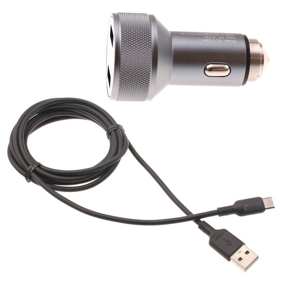 Car Charger for T-Mobile REVVL 6x/Pro 5G - 24W Fast 2-Port 6ft USB-C Cable DC Socket Power Adapter Long Type-C Cord QC3.0 L8Z for REVVL 6x, 6x Pro 5G Phones