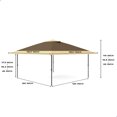 thumbnail image 3 of Ataucjin 12x12FT Outdoor Pop Up Canopy Tent Portable Gazebo Shelter Instant Gazebo Tent With 4 Stanbags 8 Stakes Beach Tent For Lawn Garden Backyard Deck Events Parties Camping, 3 of 7