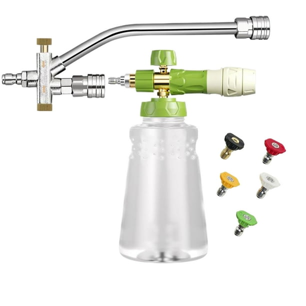 Accesorio de jabón para lavadora a presión Riwesomey espuma doble para de coches