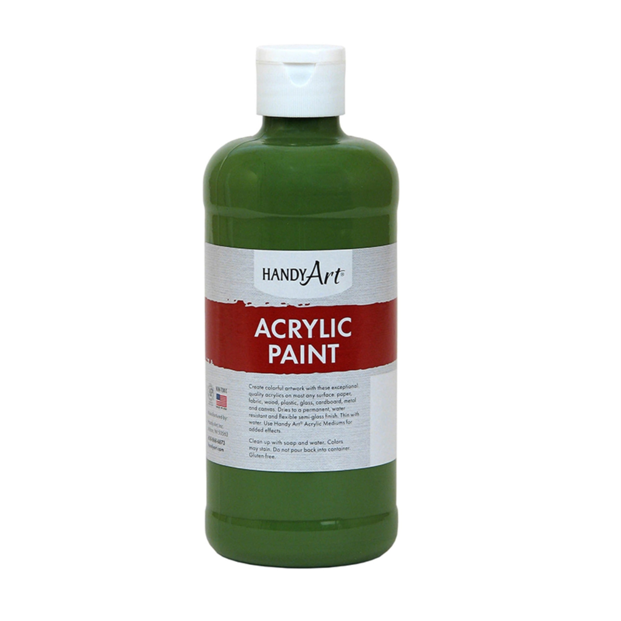 Rock Paint-Handy Art RPC101045 Acrylic Paint, Green Oxide - 16 oz