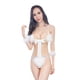 thumbnail image 1 of Gibobby Ropa interior mujer sexy Conjunto de lencería de talla grande para mujer con tirantes y encaje(Blanco, Talla única), 1 of 5