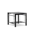 thumbnail image 1 of Powell Company Powell Klein Table d'Appoint en Verre Noir, 1 of 2