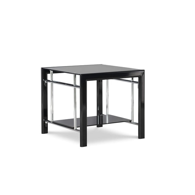 Powell Company Powell Klein Table d'Appoint en Verre Noir