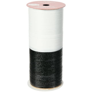 White Christmas Crimped Curling Ribbon - 500 Yards, 3/16 Wide