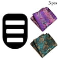 thumbnail image 3 of Pocket Square Holder Lightweight Handkerchief Holder with 2PCS Handkerchiefs, 3 of 10