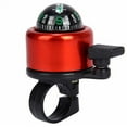 thumbnail image 1 of Bangcool Bike Bell Mini 2 in 1 Compass Aluminium Alloy Cycling Handlebar Bell Bicycle Ring for Travel Riding, 1 of 10