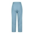thumbnail image 5 of Pxiakgy Lightweight Wide Leg Cropped Pants for Women Crop Work Pants Summer Casual Slacks Yoga Dress Pant Loose Casual Summer Pants with Pockets Lounge Travel Work Sweatpants Sky Blue M, 5 of 7