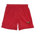 thumbnail image 3 of Justice League Movie Wonder Woman Logo Mens Lined Mesh Shorts, Red, Small, 3 of 6
