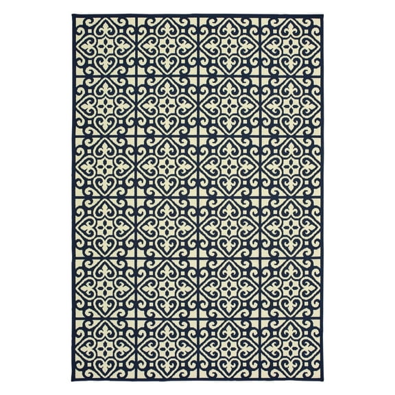 Avalon Home Mackinaw Intricate Tile Indoor/Outdoor Area Rug