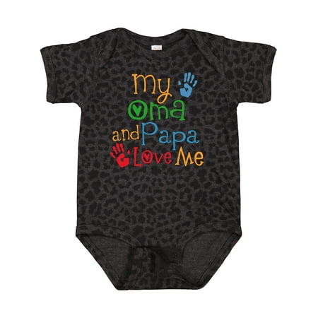 

Inktastic My Oma and Papa Love Me Gift Baby Boy or Baby Girl Bodysuit