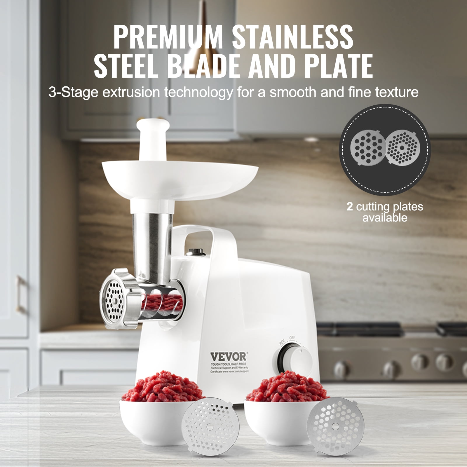 VEVOR Electric Tomato Strainer, 300W Tomato Sauce Maker Machine, 4 LBS/Min Food Strainer and Sauce Maker, Pure Copper Motor Food Mill with Reverse Function for Tomato Strawberry Blueberry Sauce