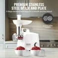 thumbnail image 4 of VEVOR Electric Tomato Strainer, 300W Tomato Sauce Maker Machine, 4 LBS/Min Food Strainer and Sauce Maker, Pure Copper Motor Food Mill with Reverse Function for Tomato Strawberry Blueberry Sauce, 4 of 9