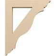 thumbnail image 3 of Ekena Millwork 5 1/2"W x 36"D x 44"H Funston Traditional Rough Cedar Woodgrain TimberThane Bracket, Primed Tan, 3 of 6