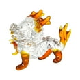 thumbnail image 5 of TISHITA Glass Dragon Figurine Animal Sculpture Art Decorative Collectible Figurines Standing Dragon Statue for Table Home Decor Gifts amber, 5 of 8