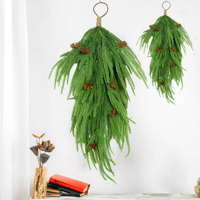 Needle Wall Hanging 62cm Greenery For Living Room Courtyard Garden