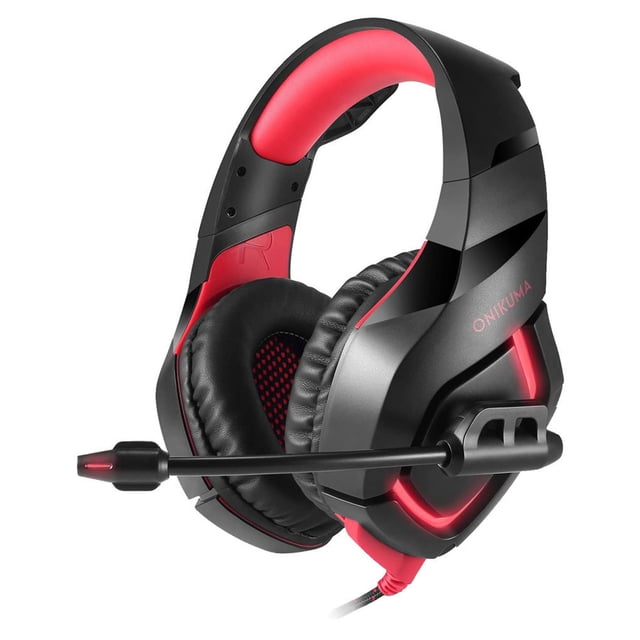 ONIKUMA K1B Micrófono con reducción de ruido Auriculares para juegos Consola de juegos de computadora Conector de 3,5 mm Auriculares con cable con micrófono Scienceny EL5117-04B