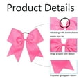 thumbnail image 3 of Cheer Bows, Caenagrion 18 pce 8" Pink Cheer Hair Bows for Cheerleaders Girls, 3 of 5