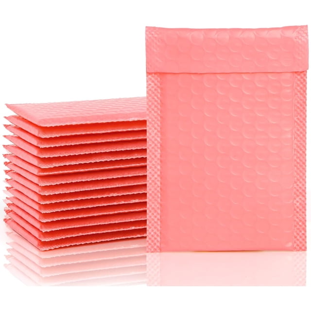 EcoNesxp cm 15x20 pieces pink polyethylene bubble mailing bag A5
