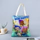 thumbnail image 2 of Bubble Guppies Bolso de tela con estampado de lienzo para mujer, bolsa de compras reutilizable y estética, con cremallera interior, regalo para mujer,38*45cm., 2 of 6