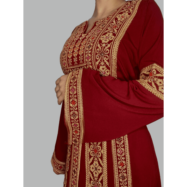The Traditional Tatreez Embroidered Palestinian Thobe