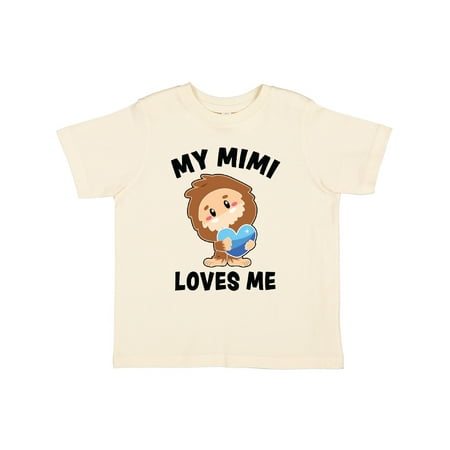 

Inktastic Cute Bigfoot My Mimi Loves Me Gift Toddler Boy Girl T-Shirt