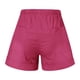 thumbnail image 5 of Pantalones cortos cómodos con cordón y cintura elástica para mujer - Pantalones holgados de color liso con bolsillos - Ropa informal de verano de poliéster, 5 of 6