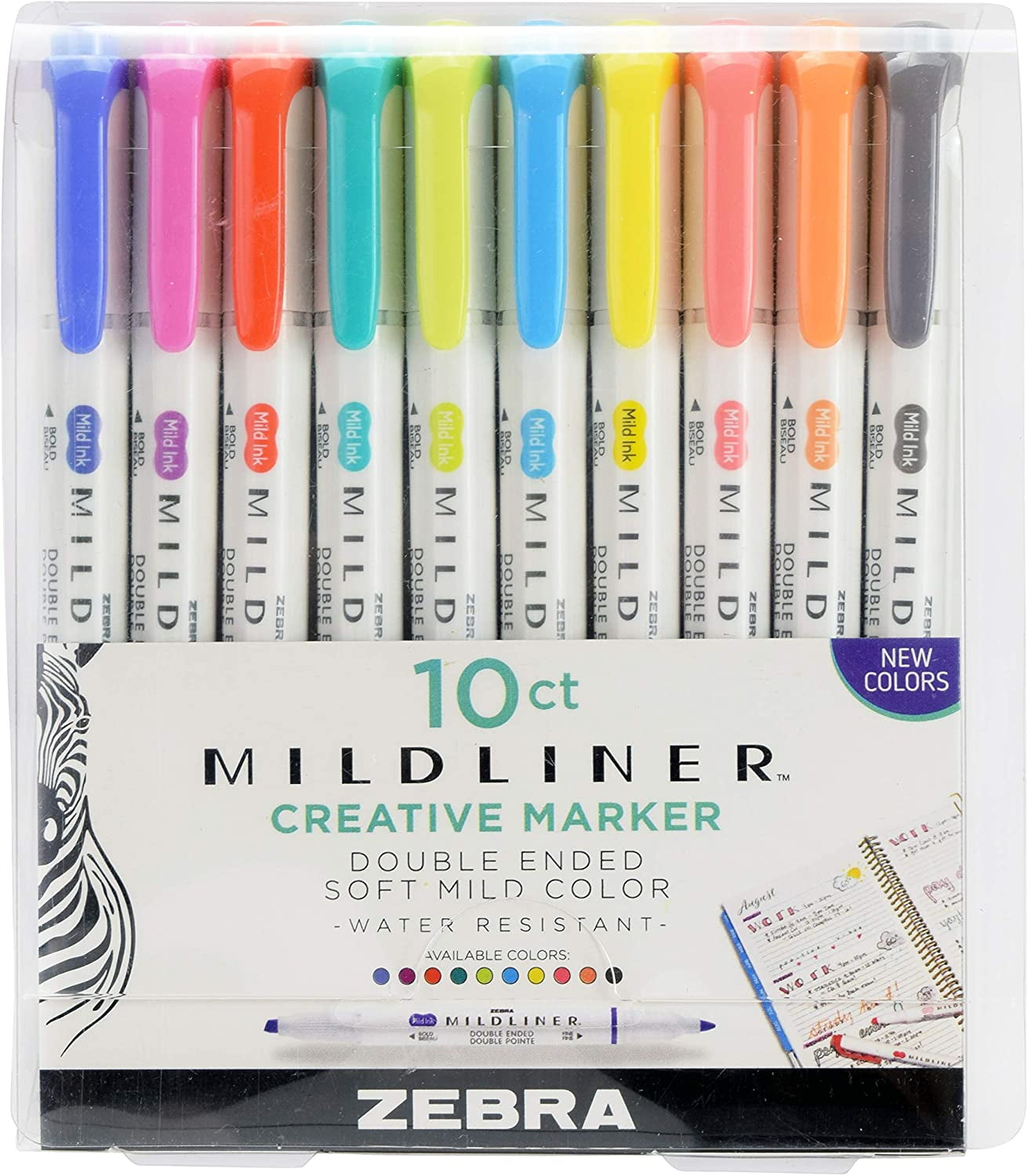 Zebra Mildliner Soft Color Double Sided Highlighter Marker Set 20 Pastel Color 