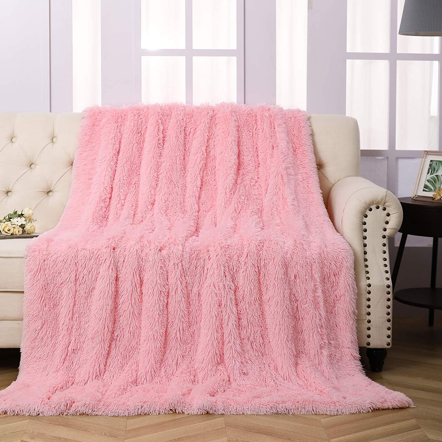 Plush Fluffy Fuzzy Cozy Super Soft Throw Blanket Oversized 5' x  6' for Sofa Couch Chair Bed and Travel in The car (Cats Meadow) (throw8626)  : Home & Kitchen