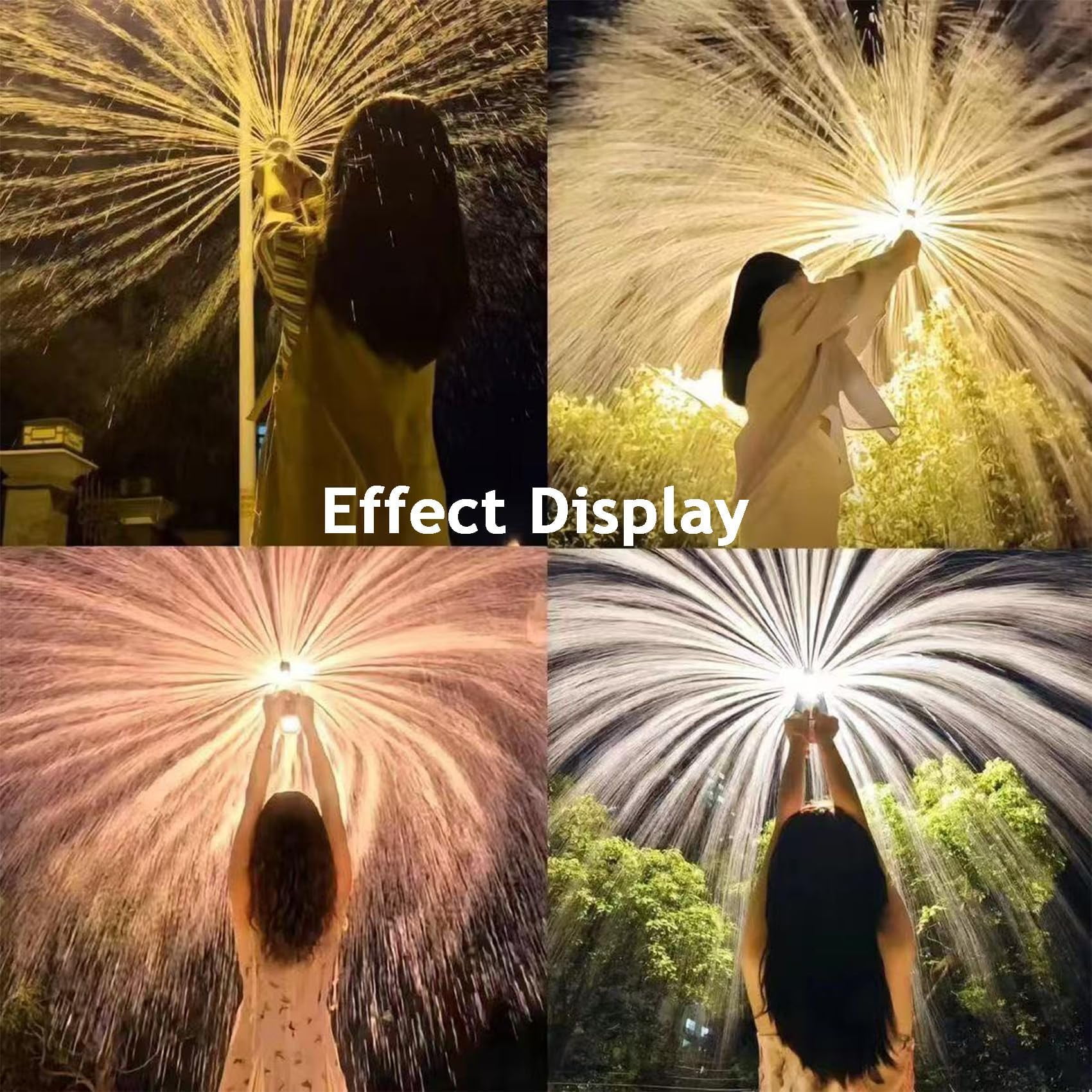 4-Pack Fireworks Water Gun, Large Capacity Water Blaster, Fireworks-Style Spray Squirter for Couple Romance, Pool, Beach, Party & Wedding