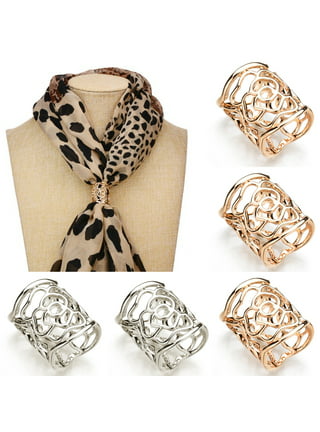 lakesuperior High-Quality Rhinestone Chiffon Neck Scarf Buckle for Women - Simple Style Shawl Ring Clips at Wholesale Prices