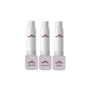 ABP Touch Up Basecoat Plus Clearcoat Plus Primer Spray Paint Kit Compatible with Gris Cassiopee Metallic Scenic Renault (KNG)