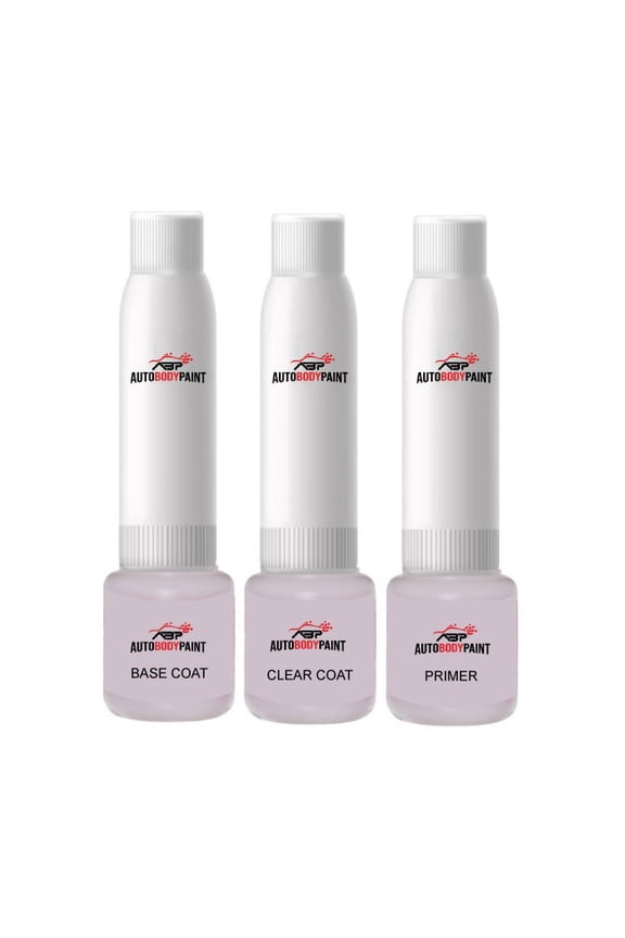 Touch Up Basecoat Plus Clearcoat Plus Primer Spray Paint Kit Compatible with Stone White Durango Dodge (SW1)
