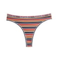 thumbnail image 3 of HCNTES Custom Letter Logo Low Waist Striped Tangas No Show Bikini Custom Thongs Women Underwear Panties Cotton Thong(M,E), 3 of 3