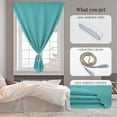 thumbnail image 6 of ZOPZO Blackout Curtains with Hook-and-Loop Fastener, River Blue, 35W x 51L Inch, Thermal Insulated for Kitchen, Bedroom, or Any Room Use, 6 of 10