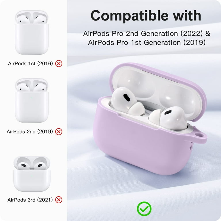  OLEBAND Airpods Pro 2nd Generation(2022) Case with Cute Bling  Keychain,Silione Protective and Anti-Slip Cover for Apple Airpod Pro 2 Case,LED  Visible,for Women and Girls,Milk Tea : Electronics