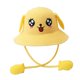 thumbnail image 3 of Sombrero de paja con visera y orejas de conejo, ideal para viajes al aire libre, vacaciones y para mujer. Amarillo, 3 of 9