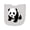 AC-Heather Grey, variant on Inktastic Panda Bear Newborn Bib