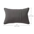 thumbnail image 6 of Sunbrella 21 x 14 in. Rectangle Outdoor Throw Pillow (2-Pack) - Canvas Coal, 6 of 6