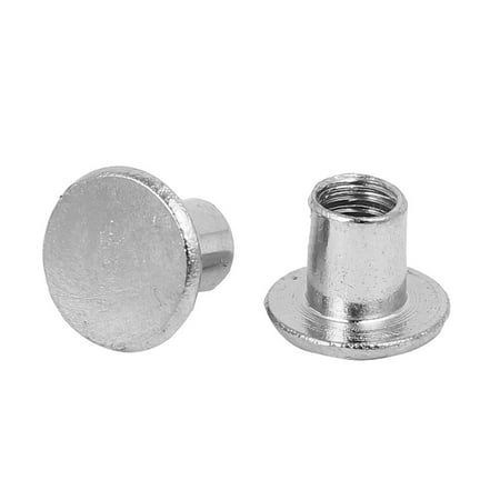 nut barrel binding 100pcs nickel screw plated metal album