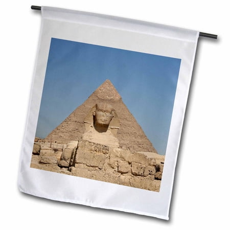 3dRose The Great Pyramids and Sphinx - Garden Flag  12 by 18-inch