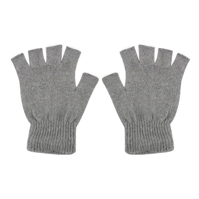 Guantes de punto para hombre de primavera y otoño, cálidos guantes de lana de hilo acrílico grande, hilo reciclado, Dew 235 finger