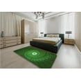 thumbnail image 5 of Ahgly Company Machine Washable Indoor Rectangle Transitional Deep Emerald Green Area Rugs, 6' x 9', 5 of 7