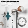 thumbnail image 2 of Outdoor Curtains for Patio Waterproof, Green Brown Diamond Outdoor Privacy Panels Grommet, Modern Geometric Middle Century Blackout Outside Curtains for Porch/Cabana/Pergola/Gazebo 54"x108", 1 Panel, 2 of 8
