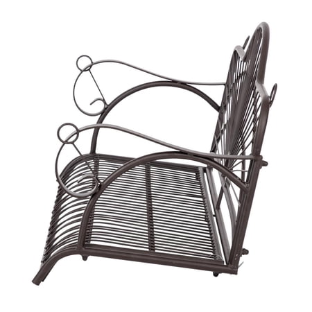 swing porch chair resistant patio garden outdoor rust zimtown persons