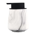 thumbnail image 1 of Dispensador de jabón de cerámica, dispensador de loción reutilizable para baños de hotel. Negro blanco, 1 of 9