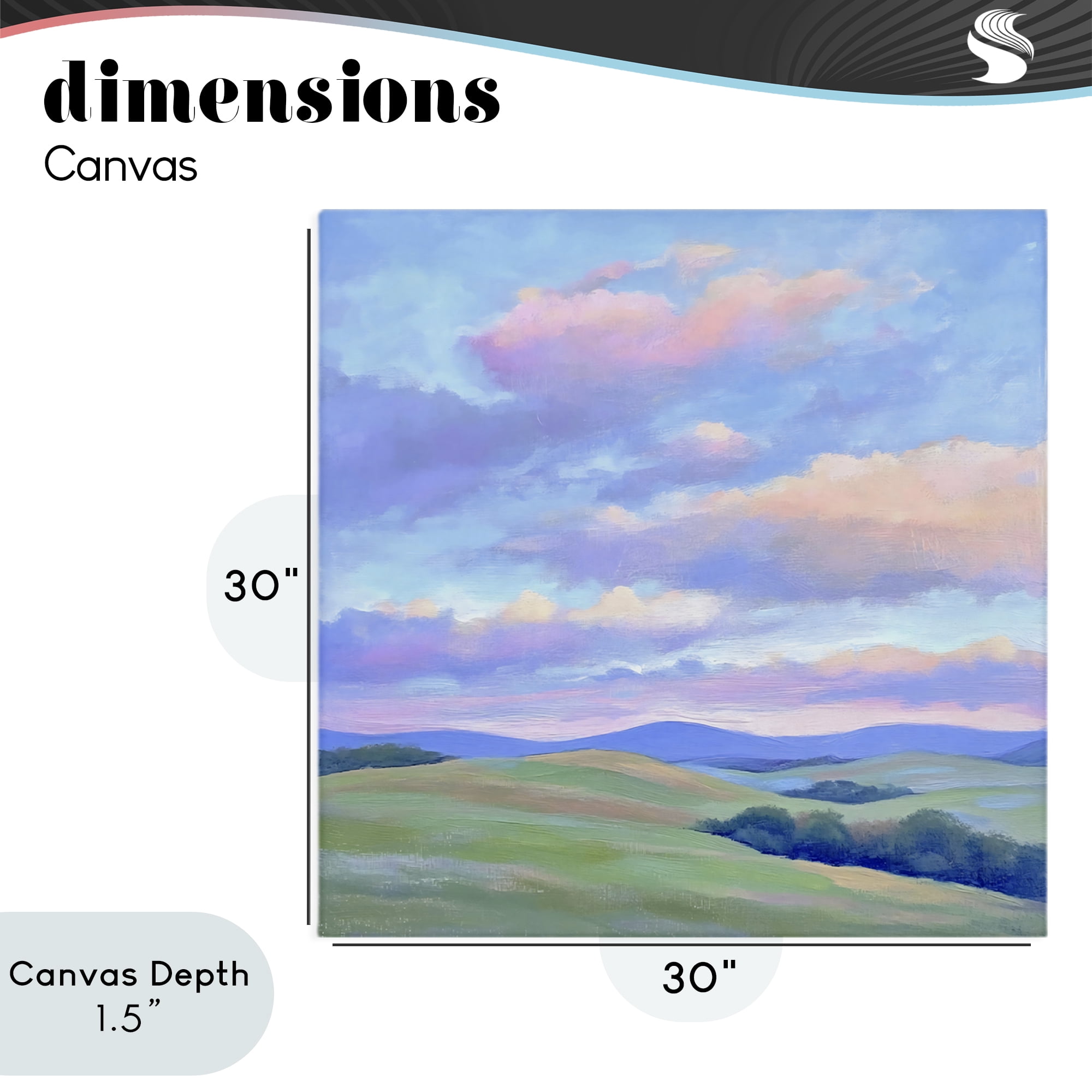 Stupell Industries Rolling Hills with Soft Sunset Canvas Wall Art, design by Creative Studio