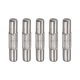 thumbnail image 1 of 2,5x12mm 304 Inoxidable Acero Espiga Pasadores, 5uds Centro Estriado Plano Chaflanado Extremo Espiga Pasador, Madera Litera Cama Estante Picas Soporte Estantes Fijar Elementos Unique Bargains pasadores, 1 of 5